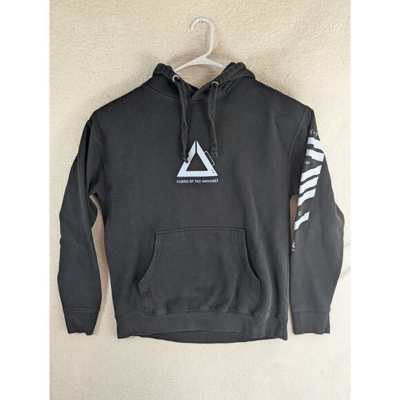 Fabric of the Universe Hoodie Sweatshirt Mens Large Black Cyber Core Y-82 - Picture 1 of 16